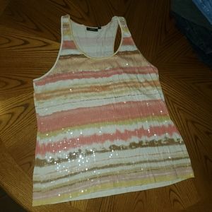 APT 9 Cute sequin sunburst summer tank sz XL
